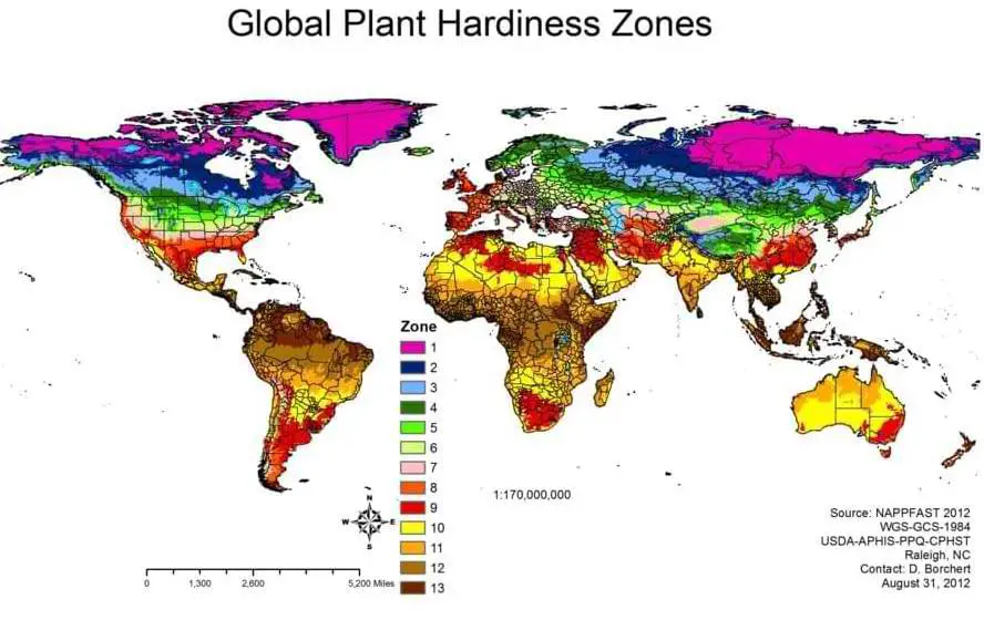 World Hardiness Zones
